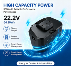 22.2V Rechargeable Lithium-Ion Battery – 2900mAh