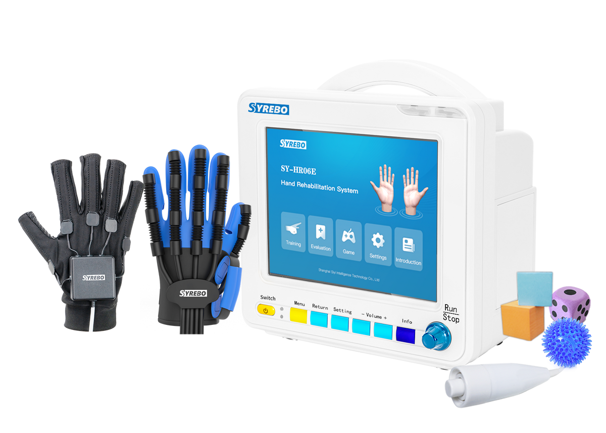 Gant robotisé de rééducation de la main pour clinique hospitalière SYREBO, modèle amélioré SY-HR06E 