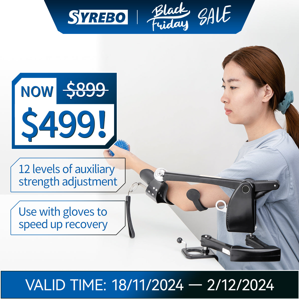 Upper Limb Dynamic Arm Support Training Device SYUH01 | SYREBO
