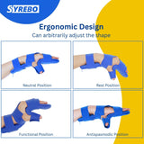 Kids Resting Hand Splint for Pediatric Stroke/Sport Injury/Post operation (Age 2-12) Left & Right Hand Brace