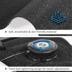Syrebo foot drop brace breathable fabric and twist-lock dial