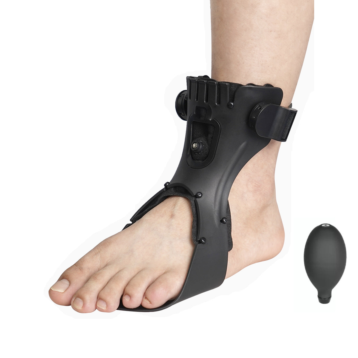 SYREBO Foot Drop Brace Medical Foot Up Ankle Foot Orthosis Support with Inflatable Airbag for Hemiplegia Stroke