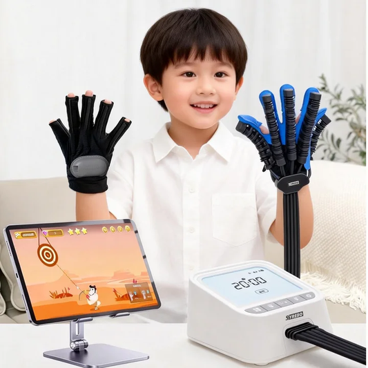 Syrebo Kids Robotic Rehabilitation Glove E12E – Smart Hand Therapy Device for Stroke & Cerebral Palsy Recovery, Interactive Training