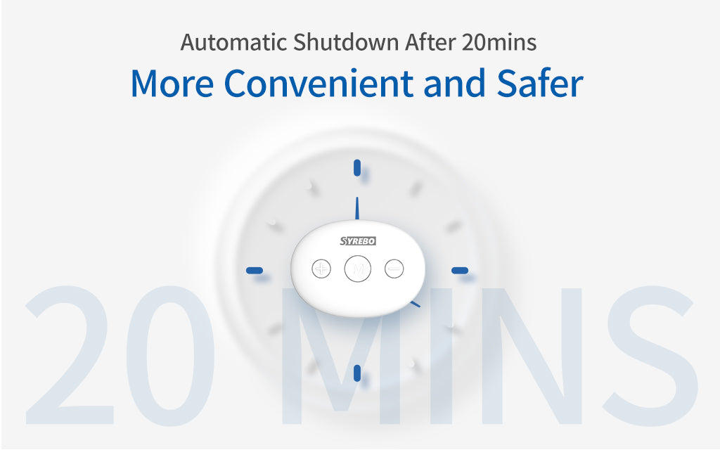 Syrebo TENS EMS device automatic 20-minute stop