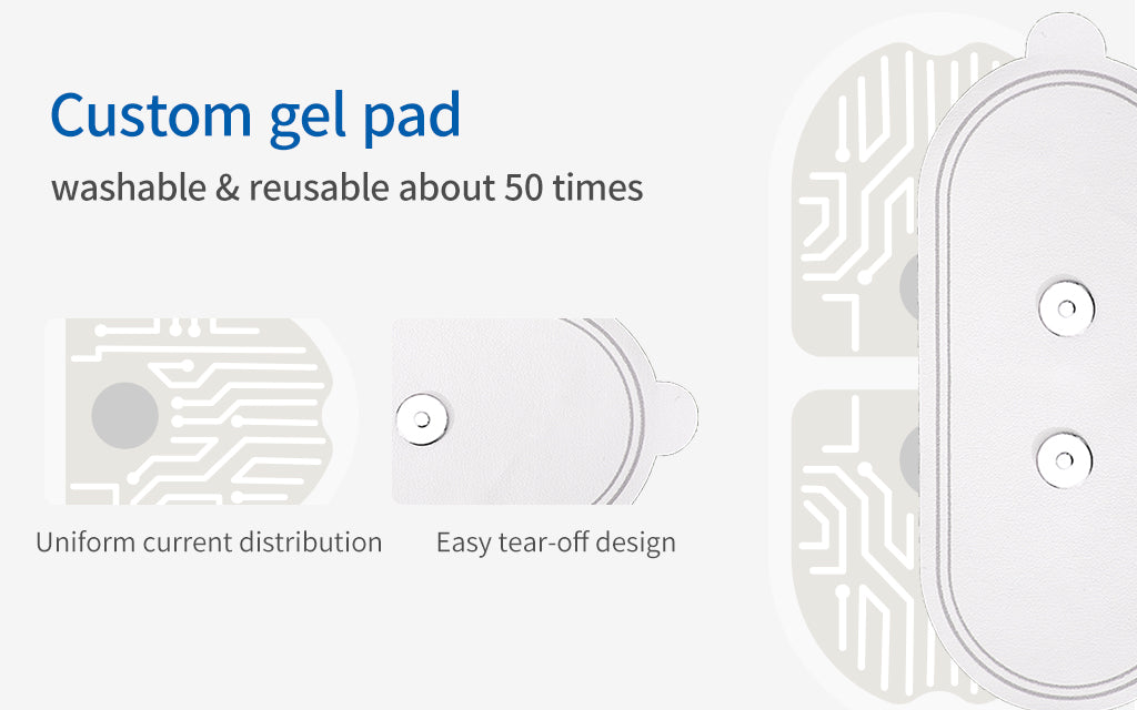 Compatible gel electrode pad for the Syrebo TENS EMS muscle stimulator