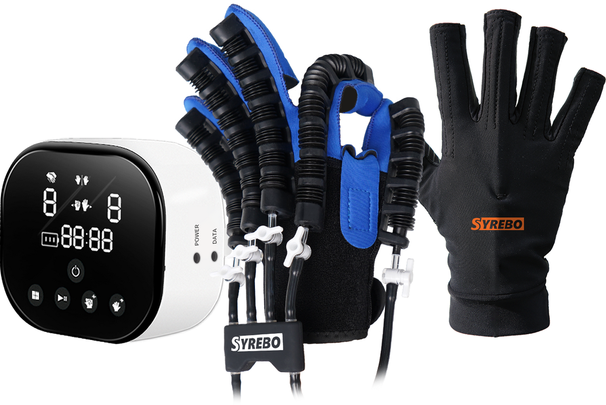 SYREBO C10 Rehabilitation Glove (Softer Glove) : Hand Finger Stroke Rehabilitation Training Robot