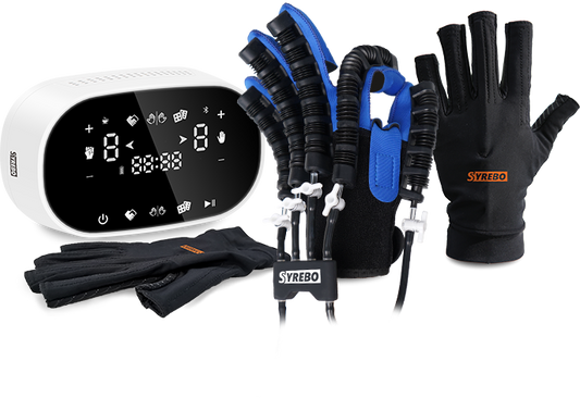 SYREBO C11 Blue Hand Rehabilitation Robot Gloves Soft Exoskeleton