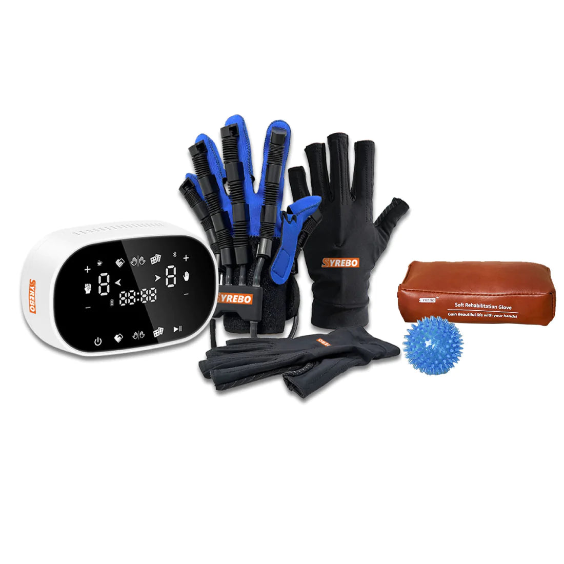 C11 Blue Robot Gloves for Stroke Rehabilitation Finger Exercise Recovery 