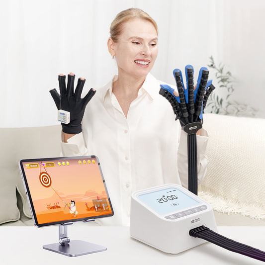 SYREBO E12 Rehabilitation Robot Glove Game Mode Workstation (APP+E12) - 7 Training Modes for Stroke Hand Recovery