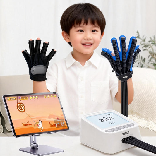 SYREBO Kids E12 Rehabilitation Robot Glove Game Mode (APP+E12) - 7 Training Modes for Stroke Hand Recovery（）