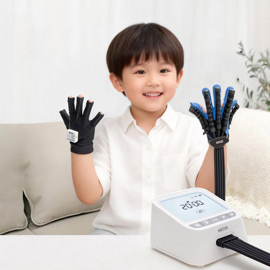 SYREBO Kids E12 Rehabilitation Robot Glove Game Mode (APP+E12) - 7 Training Modes for Stroke Hand Recovery（）
