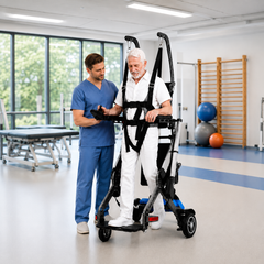 Syrebo Motorized Overground Gait Rehabilitation Walker and Standing Aid for Physical Therapy