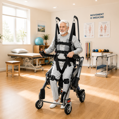Syrebo Motorized Overground Gait Rehabilitation Walker and Standing Aid for Physical Therapy