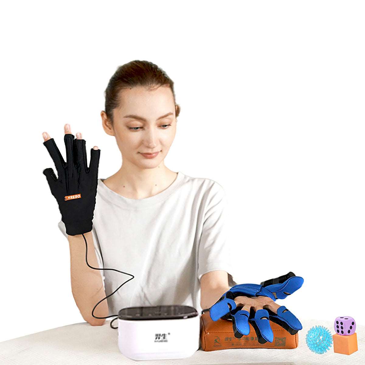 SYREBO C10 Rehabilitation Robot Gloves Hand Exerciser Tool 