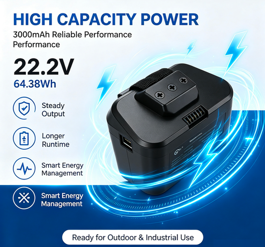 22.2V Rechargeable Lithium-Ion Battery – 2900mAh