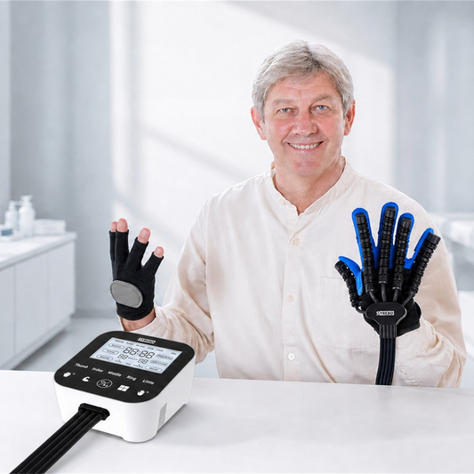 SYREBO C12 Rehabilitation Glove: Hand & Finger Stroke Recovery Robot with 6 Training Modes