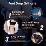 SYREBO Foot Drop Brace Medical Foot Up Ankle Foot Orthosis Support with Inflatable Airbag for Hemiplegia Stroke
