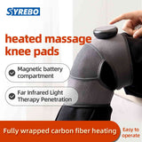 Syrebo Magnetic Battery Far Infrared Light Therapy Fully Wrapped Heated Massage Knee Pads